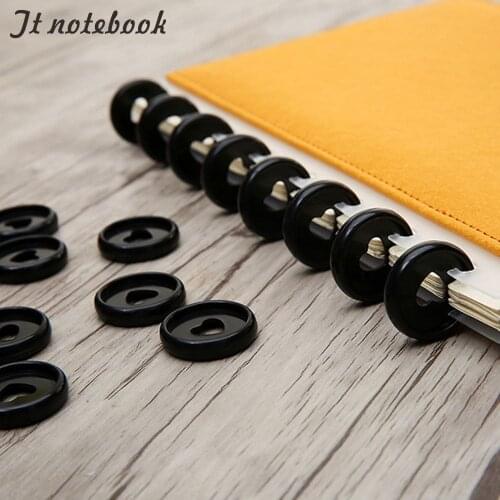 10 Pieces plastic Disc Rings for Discbound Notebooks Mushroom Holes love heart The Happy Planner Expander Rings 1 Inch