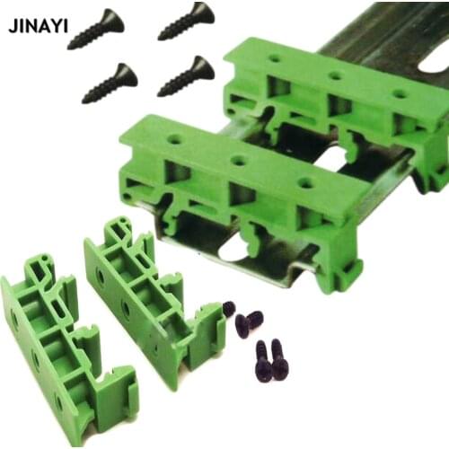 100 sets PCB C45 DIN Rail Mounting Bracket Base Holder for DB9 DB15 DB25 DB26 DB37 DB44 DB50 DB62 DB78 Terminal Connector