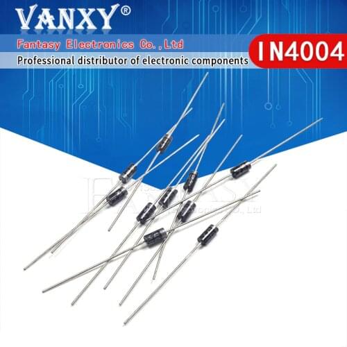 100PCS Rectifier Diode IN4004 1A 400V DO-41 1N4004