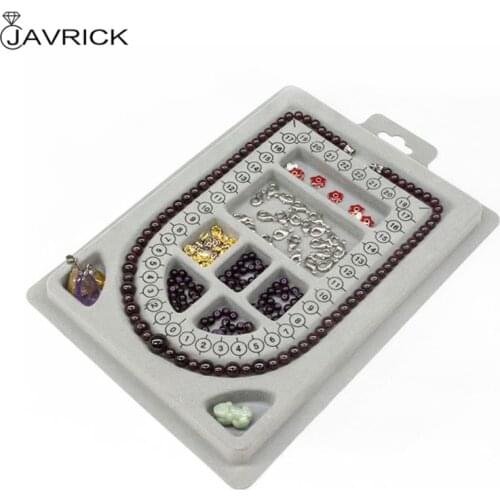 DIY Necklace Tray Design Handmade Necklaces Making Jewelry Tools Crafts Gifts Organizer Measurement Compartment Beads Beading