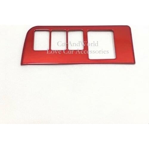 For 2016 2017 2018 Toyota RAV4 Interior Rear View Mirror Adjust Non-slip Switch Cover Trims ABS Chrome Car-Styling Accessories