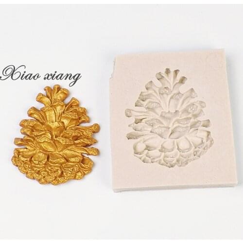 DIY Pine Cone Nuts Silicone Fandont Molds Pine Cake Molds Cake Decorating Tools Pastry Kitchen Baking Accessories F1413
