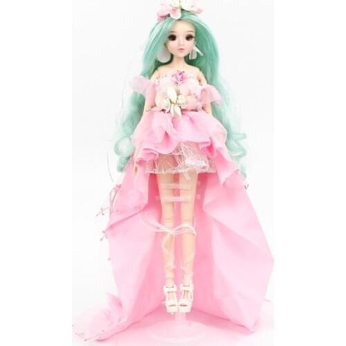 Fortune Days MMGirl 12 Constellation Virgo like 1/6 bjd 30cm pink dress flower basket 14 joint body with exquisite gift box