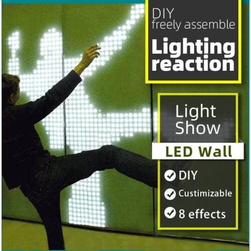 Interactive LED Double Modules Human Body Infrared Induction Light Module 32 LED lights with Remote control