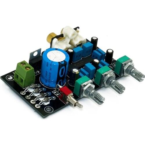 IWISTAO Tone PCBA Board Kits HIFI Audio LM1036 Equal Loudness Control Bass Treble Volume Free Shipping