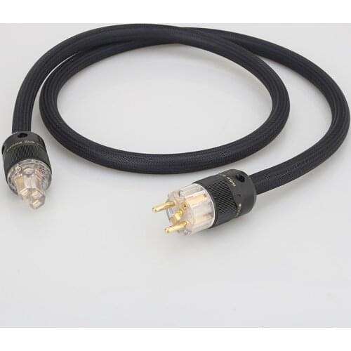Free shiooing P101+DW18 Audiocrast Hi-End Hifi Audio Power Cable Power Cord with EU Plug Tube amplifer