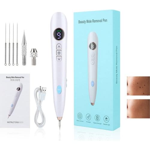 Mole Spot Scanning Pen Beauty Mole Removal Pen Needle Light LED Screen 9-speed Tattoo Removal Plasma Pen Beauty Instrument Dark