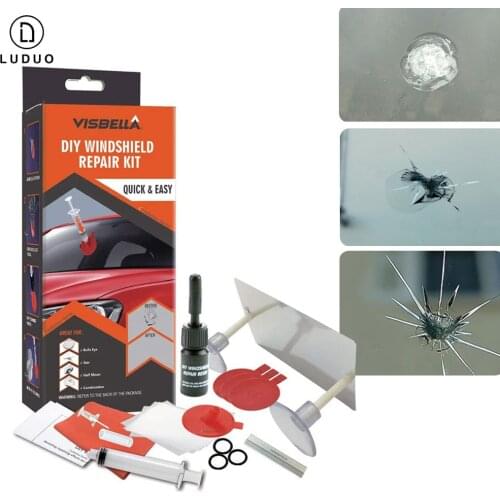 Windshield Repair Liquid Glue Tools Kit For Repairing Auto Glasses Cracked Windscreen Glue Fix Car Crack Chip Scratch Remover
