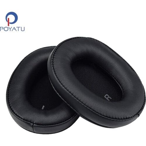 POYATU Ear Pads For Audio Technica ATH-SR9 DSR9BT Ear Pads Headphone Earpads Cushion Cover PU Leather Earmuff