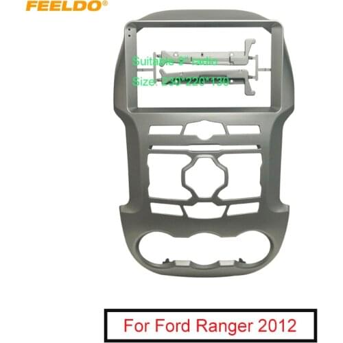FEELDO 9" Car Radio 2Din Fascia Frame Fit For Ford RANGER 2011-2014 DVD Panel Dash Installation Frame Trim Bezel Kit