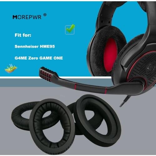 Replacement Ear Pads for Sennheiser HME95 HME 95 G4ME Zero GAME ONE Headset Parts Leather Earmuff Earphone Sleeve Cover