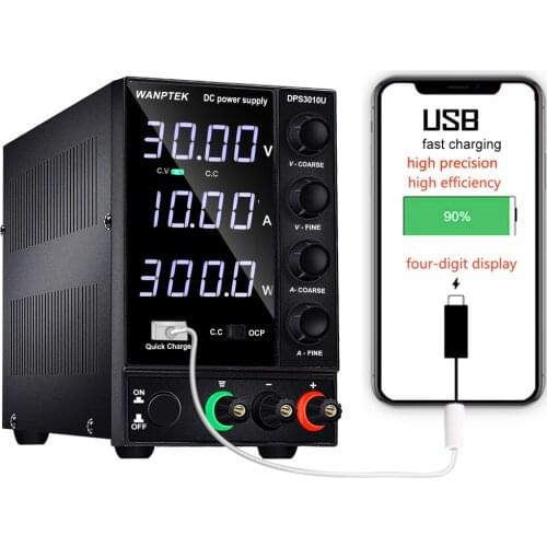USB charger adapter DC power supply adjustable 4 digit lab Bench power source 30V 10A 60V AC switching Stabilized power supply