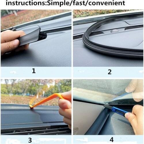 1.6M Car Dashboard Sealing Strip Auto Sound Seal Strip for Land Rover v8 discovery 4 2 3 x8 freelander 1 2 defender A8 a9