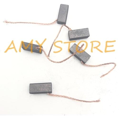 2/5/10/20/50pcs Wire Leads 4x6x12/13mm Generic Electric Generator Motor Graphite Carbon Brushes Alternator Power Tool