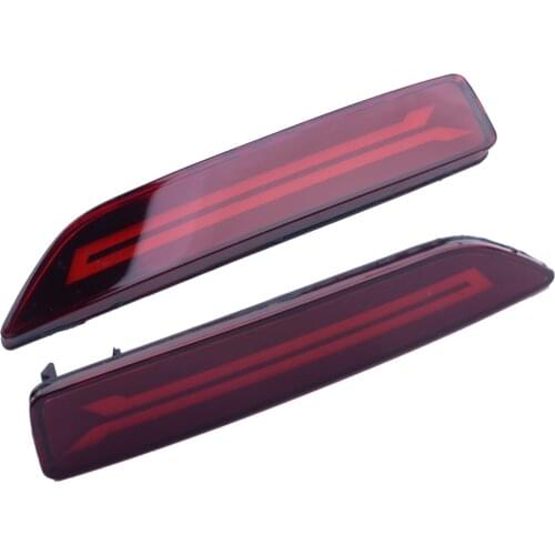 2pcs Car LED Rear Bumper Lamp Reflector DRL Stop Brake Light Lamp Fit for Honda CRV CR-V 2007 2008 2009
