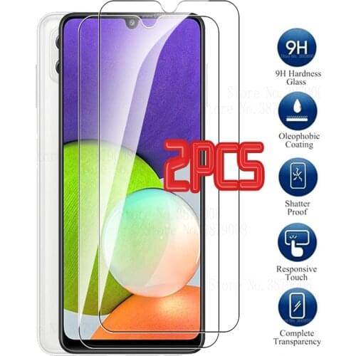 2PCS Protective glass for SAMSUNG a22 5G phone screen protector film samsun a22 a 22 22a SM-A226B samsunga22 glass film cover HD