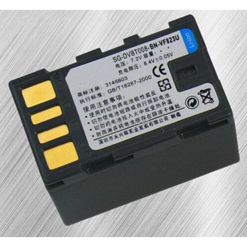 2300MAH Replacement Camera Battery BN-VF823U FOR JVC Everio GZ-HD3U HD5U HD40U HD10 HD7U HD6U GZ-MS95SEU GZ-MS130 GZ-MG670 MG830