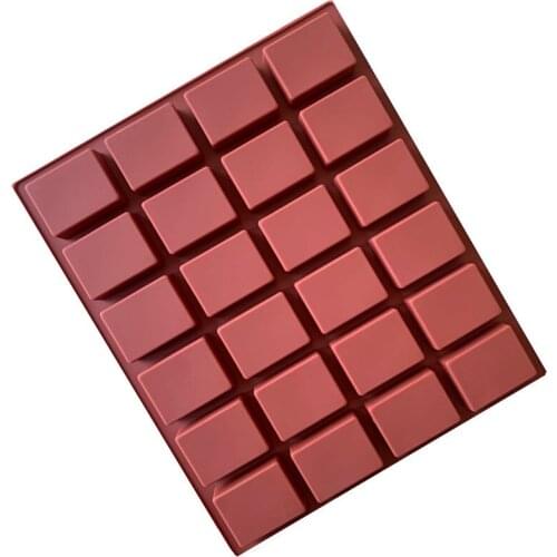 24 Square Soap Silicone Cake Mold Scented Candle DIY Baking Handmade Soap Mold Ice Tray Chocolate Silicone Mold