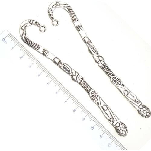 Bookmarks School Stationery Office Supplies DIY Crafts Sports Football Tennis Silver Plated Metal Jewelry Components 125mm 5pcs