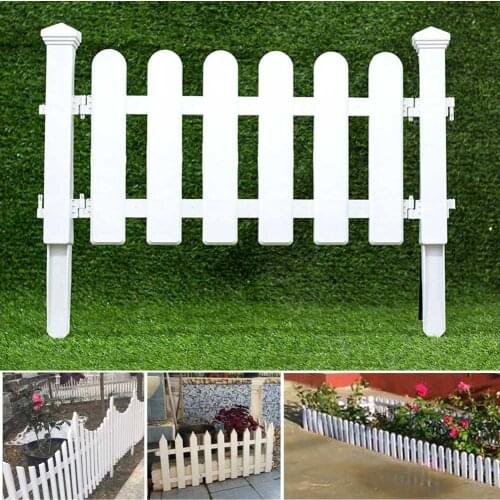 White PVC Plastic Fence European Style For Garden Driveway Gates Christmas Tree xobw