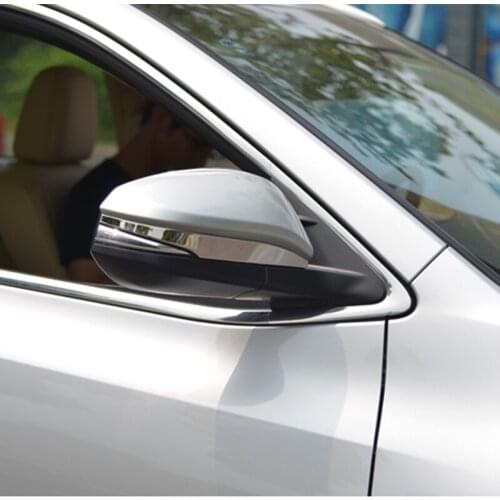 ABS Chrome For Toyota Harrier 2014 2015 2016 2017 2018 Accessories Car Rearview mirror decoration strip Cover Trim 2pcs