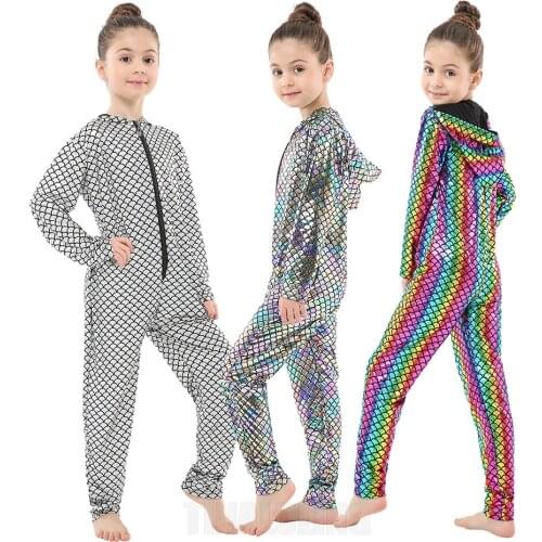 Children Funny Costumes Onesies Zentai Cosplay Jumpsuits For Girls Jumpsuits Fashion Spandex Kids Halloween Cosplay Bodysuits