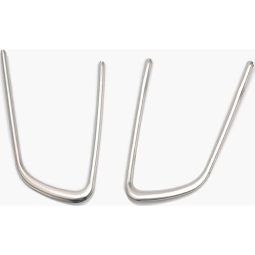 For Peugeot 2014 2015 408 508 Car Steering Wheel Cover Moulding Trim Strip Sticker 2pcs