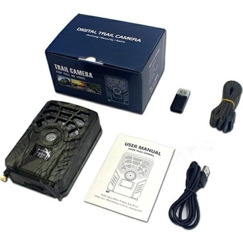 PR-100 Wildlife Trail Camera 1080P Scouting Infrared Night Vision Waterproof Portable Outdoor Hunting Camera