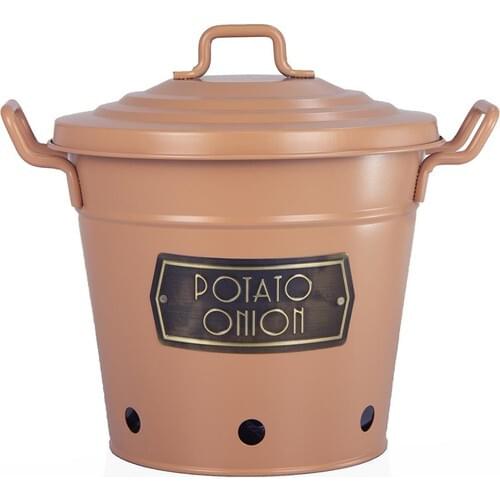The Mia Potato Onion Bucket Salmon SML0012 outdoor use suitable and rusting, spotting does not