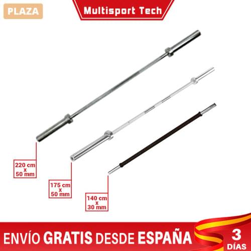 CANNON Olympic weight bar 50mm, 220 - 175 - 120 cm and 140 cm 30mm. Crossfit, training, bodybuilding and Body Pump