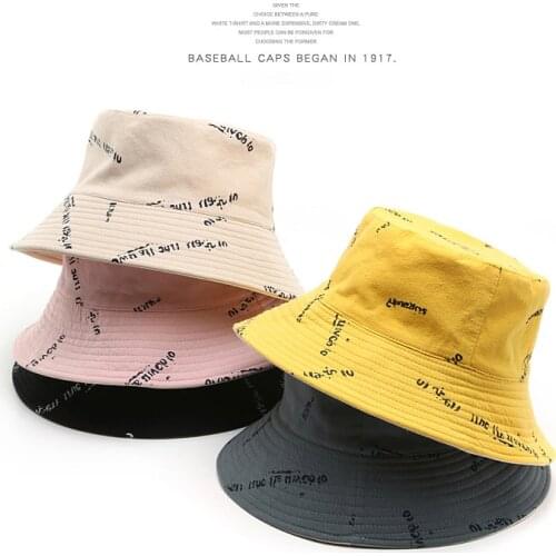 SLECKTON Fashion Bucket Hats for Women 2021 Summer Sun Hats Casual Fisherman Hat Ladies Print Panama Caps Double-sided Wearable