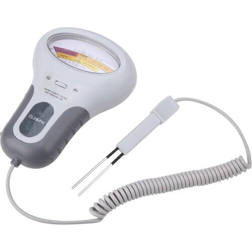 PC-102B CL2 Chlorine & PH Tester Swimming Pool Spa Water Quality Analyzer with Probe