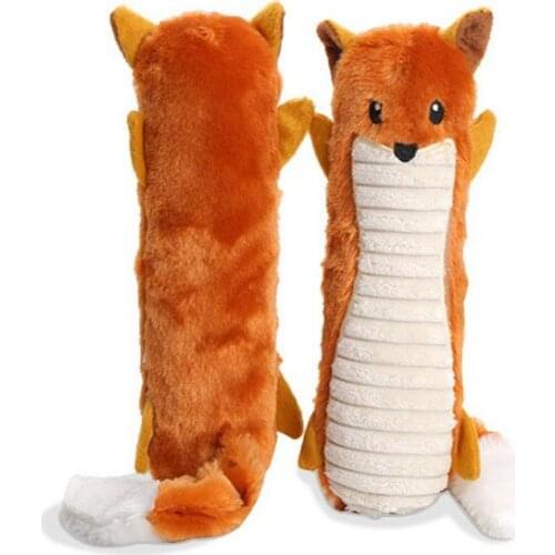 Pet Animal Shape Plush Puppy Squeaky Interact Dog Toys Small Large Dogs Chew Bite Resistant Cute Funny Toy Pets Accessories