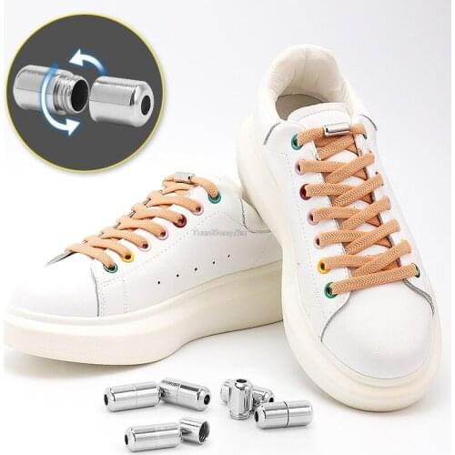 New Flat No Tie Shoe laces Elastic Laces without ties Shoelaces for Sneakers Kids Adult Quick Shoe lace Rubber Bands Shoestring