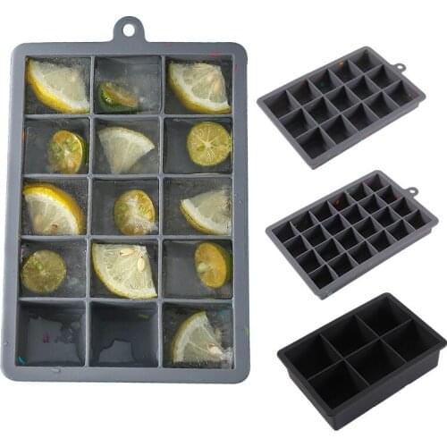 Silicone Ice Cube Mold Easy Release Reusable Molds for Chilling Whiskey Wine Cocktail Beverages Juice Ice Cream Silicone Mold