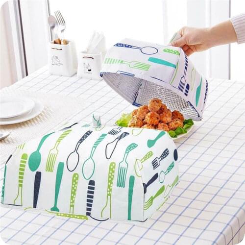Foldable Food Covers Keep Warm Hot Aluminum Foil Food Cover Dishes Insulation Useful Kitchen Gadgets Accessories