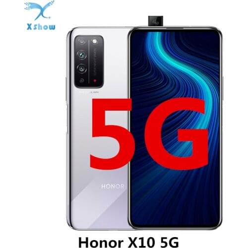 Original Honor X10 5G Smartphone 6GB RAM 64GB ROM 4300mAh big battery 6.63 Inch Kirin 820 Octa core 40MP Rear camera Cell phones