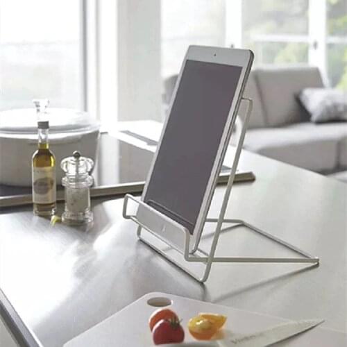 Display Stand Nordic Wrought Iron Mobile Phone Tablet Desktop Reading Organizer Storage Rack Decorative Desk Accessories