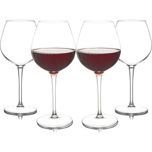 Tiaking 500ml safe and healthy tritan plastic reusable classic red wine glass Clear and transparent goblet cup set Not broken