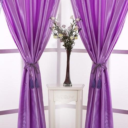 New Cheap Curtain Beautiful Damask Fabric Window Curtains for Living Room Bedroom Satin Decoration Room Drapes 6 kinds of color