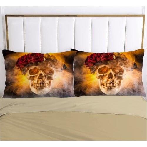 1pc Skull Deadpool Pillow cover Pillow case Bedding Pillowcase Pillowcovers decorative for home 3D HD Print fire