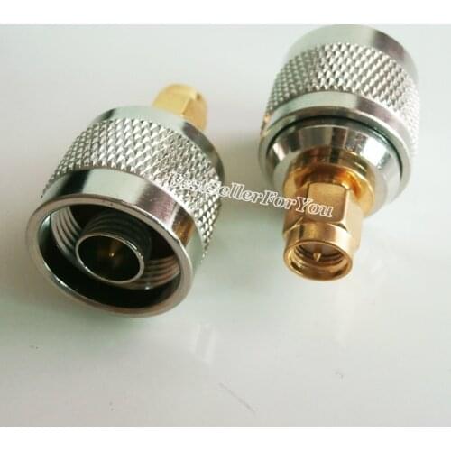 1Pcs N Male Connector Plug To SMA Male Plug Straight RF Coax Connector Adapter Converter