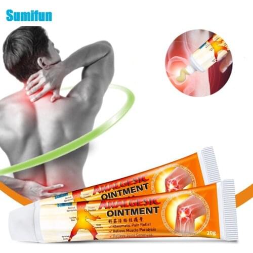 Sumifun New 1Pcs Analgesic Ointment Joint Back Knee Pain Relief Cream Rheumatoid Arthritis Herbal Medical Plaster Skin Care