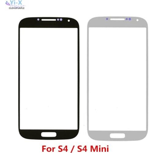10pcs/lot Touch screen For Samsung Galaxy S4 i9505 I9500 / S4 mini I9190 i9192 Front Outer Glass Top Lens Touch Screen Panel