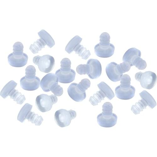 100pcs Embedded Replacement Transparent Home Office Mini Portable Soft PVC Practical Stem Bumper Cabinet Door Anti Collision