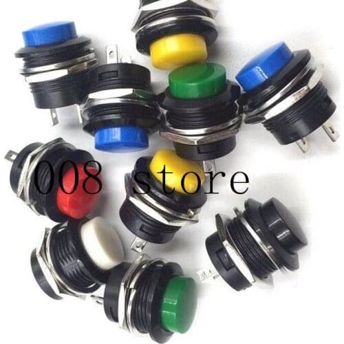 18pcs 16MM Self Return Momentary Push Button Switch 6A/125VAC 3A/250VAC 507