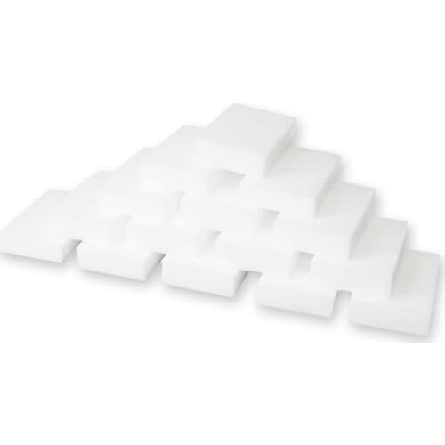 100pcs 100*60*20mm White Melamine Sponge Magic Sponge Eraser For Kitchen Office Bathroom Clean Accessory/Dish Cleaning Nano