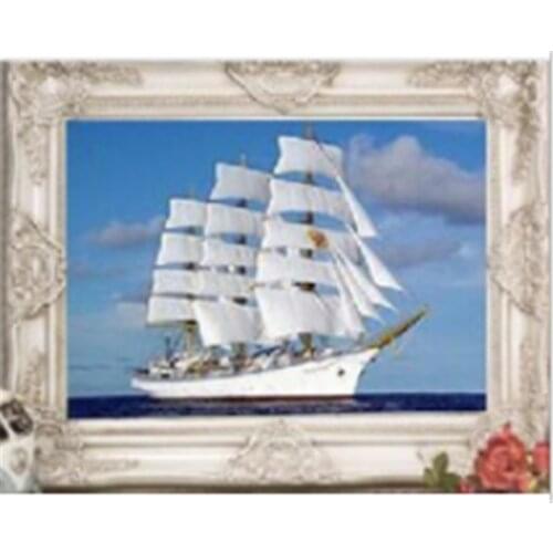 2019 new arrive needlework diamond painting Sailing bout diamond embroidery cross stitch round/square painting fashion for gift