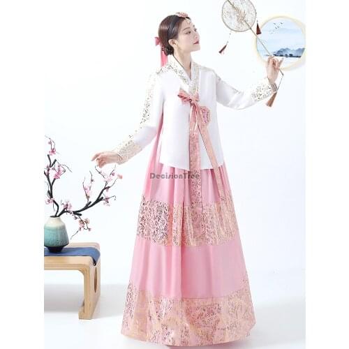 2021 traditional korean hanbok dress female national costume oriantal costume hanbok ancient cosplay oriantal korean dance dress