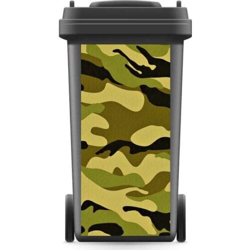 3D Creative Renew Rubbish Bin Sticker Army Pattern Wallpaper mural Wall Print Decal Removable Wall Mural Photo self adhesive